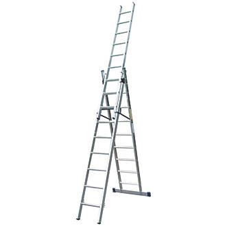 Image of Lyte 3-Section 3-Way Aluminium Combination Ladders 6.1m 