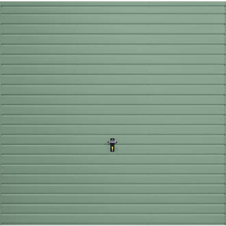 Image of Gliderol Horizontal 7' x 6' 6" Non-Insulated Frameless Steel Up & Over Garage Door Chartwell Green 