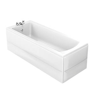 Image of Ideal Standard Della Single-Ended Bath Acrylic 2 Tap Holes 1700mm 