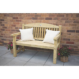 Image of Forest Harvington Garden Bench Mixed Softwood 4' x 3' 