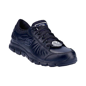 Image of Skechers Eldred Metal Free Womens Non Safety Shoes Black Size 4 