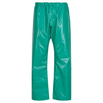 Image of Alpha Solway CMTE Chemmaster PVC Chemical-Resistant Trousers Green 48" W 31" L 