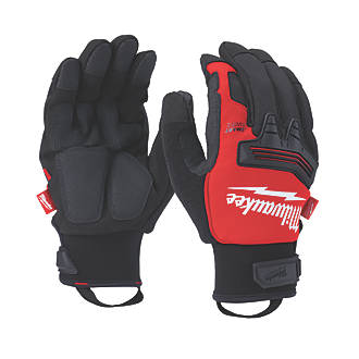Image of Milwaukee Winter Demolition Gloves Black / Red Medium 