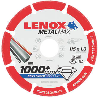 Image of Lenox Metalmax Metal Diamond Cutting Disc 115mm x 22.2mm 