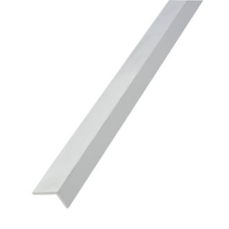 Image of Rothley White Plastic Angle 1000mm x 20mm x 30mm 