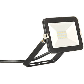 Image of Brackenheath iSpot Outdoor LED Slimline Floodlight Black 10W 900lm 