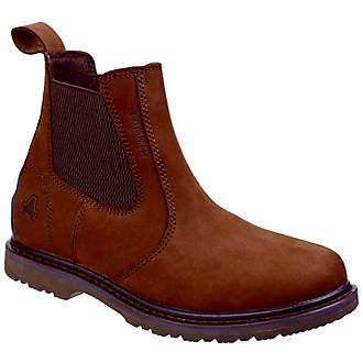 Image of Amblers Aldingham Non Safety Dealer Boots Brown Size 4 