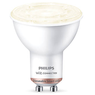 Image of Philips Spot Warm White GU10 LED Smart Light Bulb 4.7W 345lm 