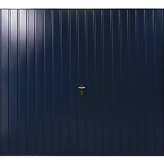 Image of Gliderol Vertical 8' x 6' 6" Non-Insulated Framed Steel Up & Over Garage Door Steel Blue 