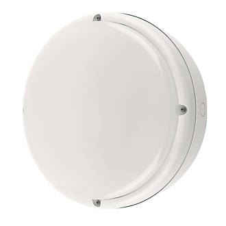Image of Philips Ledinaire Indoor & Outdoor Maintained Emergency Round LED Bulkhead With Microwave Sensor White 19W 1700lm 