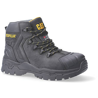 Image of CAT Everett Metal Free Safety Boots Black Size 9 