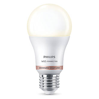 Image of Philips LED A60 Warm White Dimmable ES E27 LED Smart Light Bulb 8W 806lm 