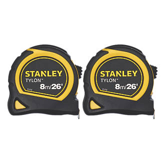 Image of Stanley 8m Tape Measure 2 Pack 