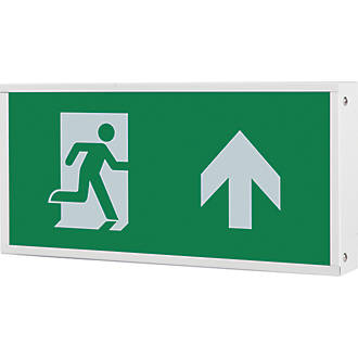 Image of Luceco Tempus Maintained Emergency LED Exit Box with Up Arrow 4W 20lm 