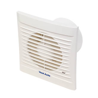 Image of Vent-Axia 100HT 15W Bathroom Extractor Fan with Humidistat & Timer White 240V 