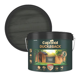 Image of Cuprinol Ducksback Shed & Fence Paint Forest Green 9Ltr 
