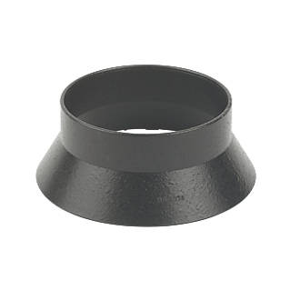 Image of FloPlast Cast Iron Effect Solvent Weld Weathering Collar Black 110mm 