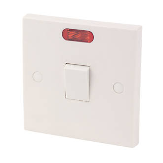Image of 20A 1-Gang DP Control Switch White with Neon 