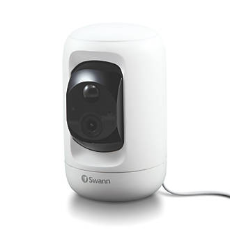 Image of Swann SWIFI-PTCAM232GB-EU Mains-Powered White Wired 1080p Indoor Square Pan & Tilt Camera 