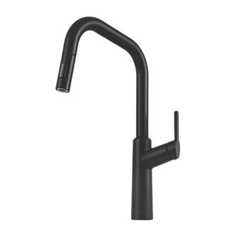 Image of Clearwater Santor SAN20MB Single Lever Tap with Twin Spray Pull-Out Matt Black 