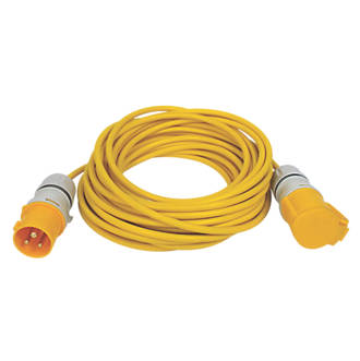 Image of Carroll & Meynell 110V Extension Lead Yellow 2.5mm x 14m 