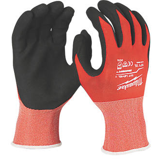 Image of Milwaukee Cut Level 1/A Gloves Red X Large 