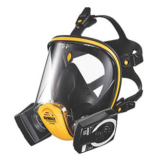 Image of DeWalt Medium Full Face Mask Respirator with P3 Filters P3 