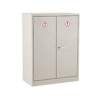 Image of 2-Shelf COSHH Cabinet Grey 915mm x 457mm x 1219mm 