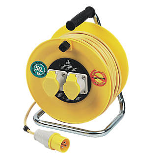 Image of Masterplug LVCT5016/2-XD 16A 2-Gang 50m Cable Reel 110V 