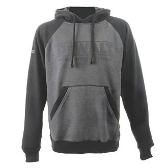 Image of DeWalt Stratford Hooded Sweatshirt Black / Grey XX Large 48-50" Chest 
