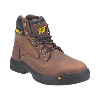 Image of CAT Median Safety Boots Brown Size 11 