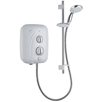Image of Mira Elite SE White / Chrome 9.8kW Silent Pumped Electric Shower 