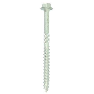 Image of Timco In-Dex 8150INH Flanged Hex Index Timber Screws Silver Ruspert 8 x 150mm 10 Pack 