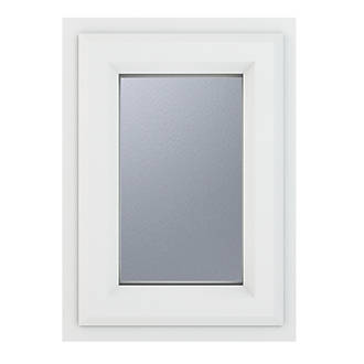 Image of Crystal Top Opening Obscure Triple-Glazed Casement White uPVC Window 820mm x 820mm 