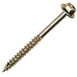 Image of TurboCoach Coach Screws Yellow Zinc-Plated 6 x 70mm 100 Pack 