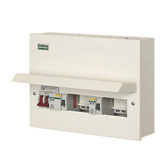 Image of Crabtree Starbreaker 15-Module 8-Way Part-Populated Dual RCD Split Load Consumer Unit 