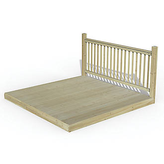 Image of Forest Ultima Decking Kit with 1 x Balustrade 2.4m x 2.4m 