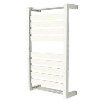 Image of GoodHome Loreto Vertical Water Towel Warmer 700 x 400mm White 