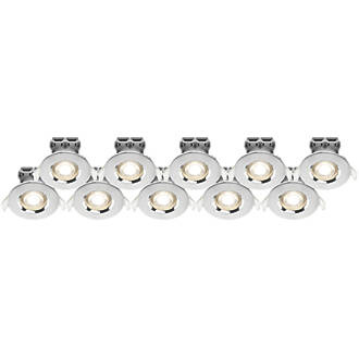 Image of LAP Fixed LED Downlights Chrome 4.5W 420lm 10 Pack 