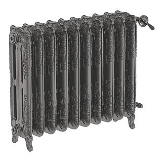 Image of Terma Oxford 3-Column Cast Iron Radiator 710mm x 852mm Raw Metal 4879BTU 