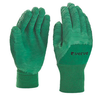 Image of Verve Mixed Fibres Gardening Gloves Green X Large 