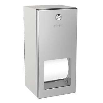 Image of Rodan Lockable Double Toilet Roll Holder Stainless Steel 