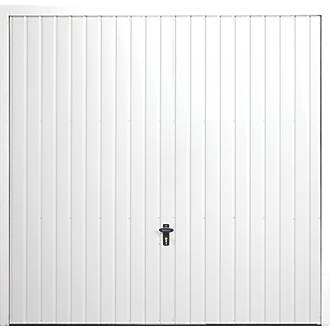 Image of Gliderol Vertical 7' x 6' 6" Non-Insulated Framed Steel Up & Over Garage Door White 