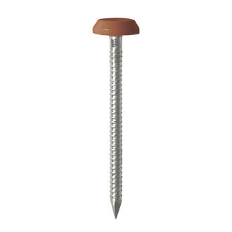 Image of Timco Polymer-Headed Nails Clay Brown Head A4 Stainless Steel Shank 2.1mm x 50mm 100 Pack 