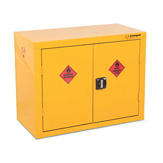 Image of Armorgard Safestor Hazardous Floor Cupboard Yellow 900mm x 465mm x 700mm 