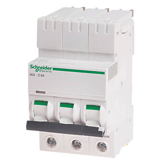 Image of Schneider Electric IKQ 6A TP Type C 3-Phase MCB 