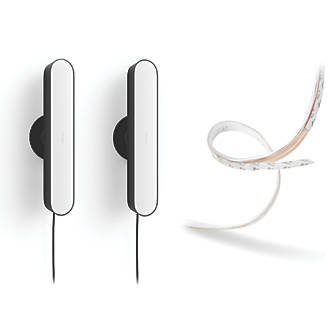 Image of Philips Hue Play LED Ambiance Smart Light Bar & Lightstrip Plus Kit Black 42W 500lm 3 Pieces 