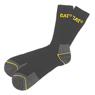 Image of CAT Work Boot Socks Black Size 11-14 3 Pairs 