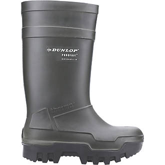 Image of Dunlop Purofort Thermo+ Safety Wellies Green Size 12 