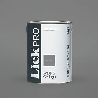 Image of LickPro Eggshell Grey RAL 7037 Emulsion Paint 5Ltr 